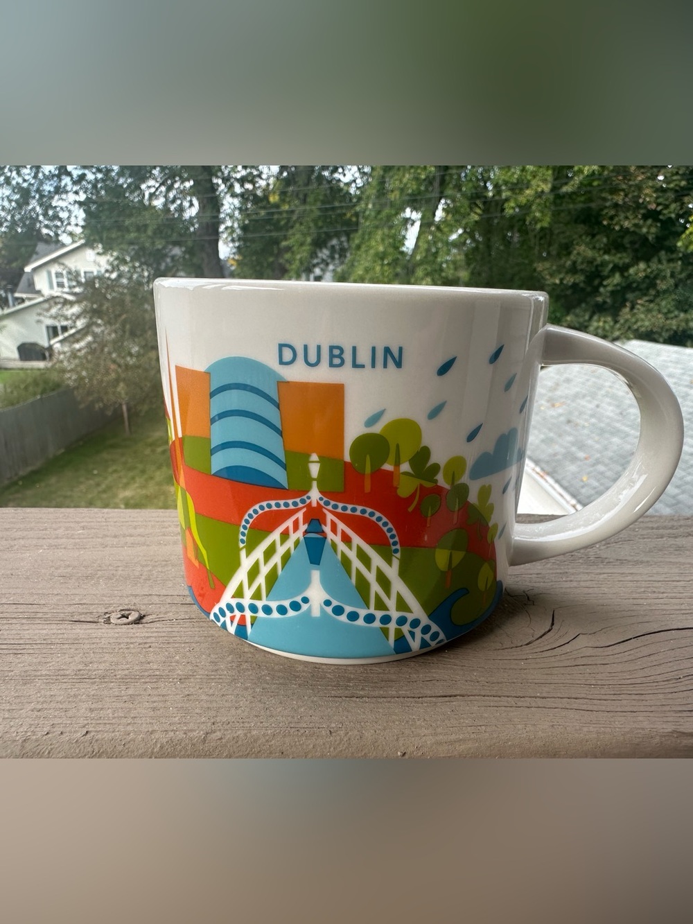 Starbucks Dublin You Are Here Mug - Vibrant Multi-Color RARE